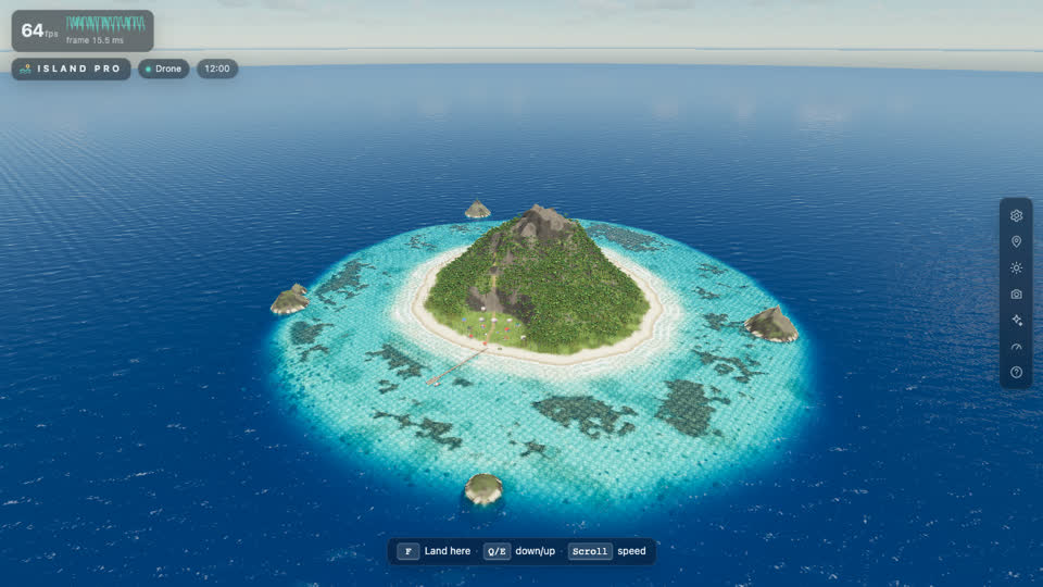 `drone-island`, 1.1.0 libraries: no rings round the islets