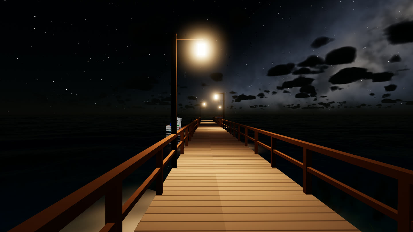 Pier at night preset